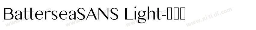 BatterseaSANS Light字体转换